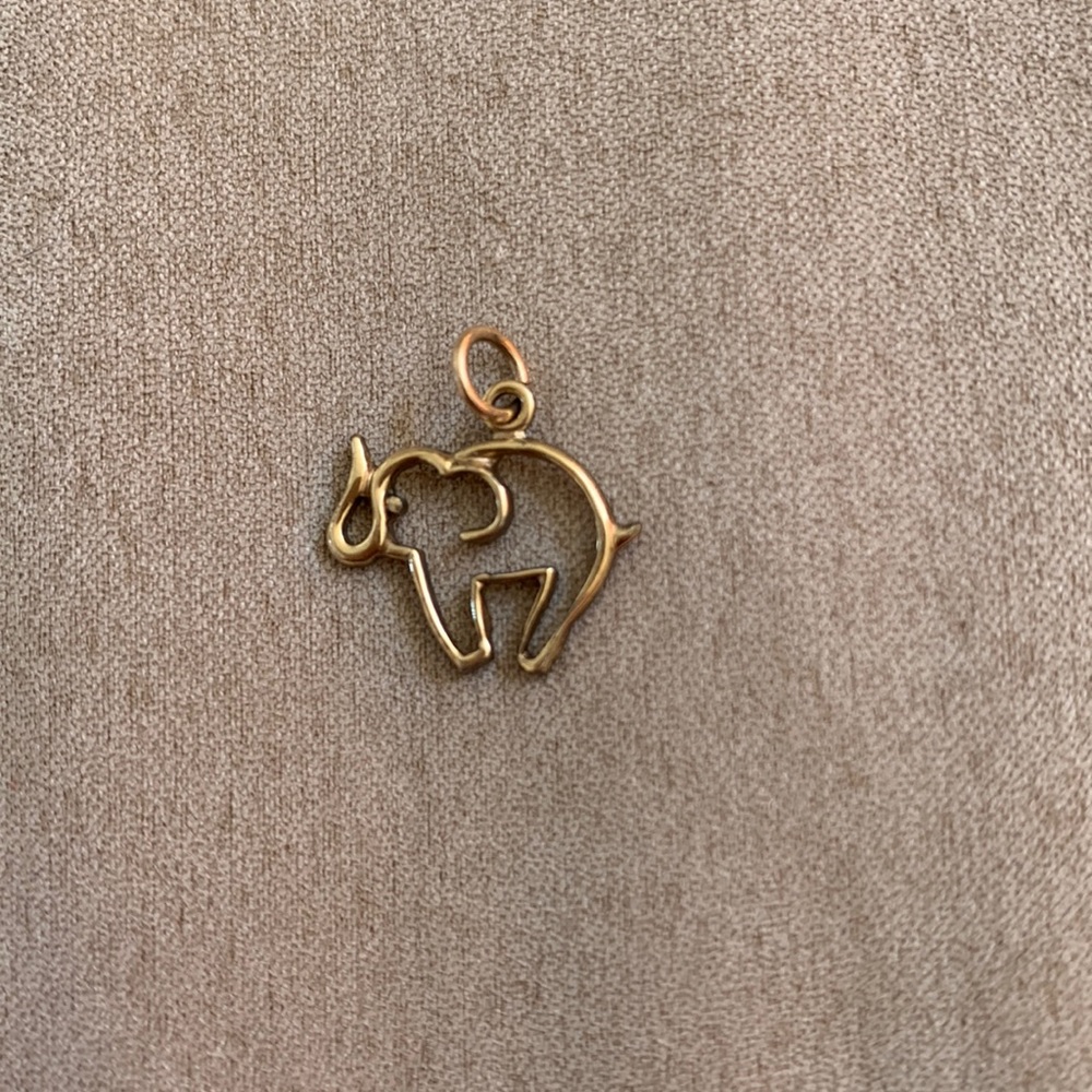 Gold filled Elephant pendant